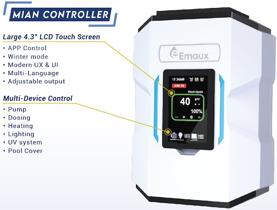 Emaux CS chlorinator control